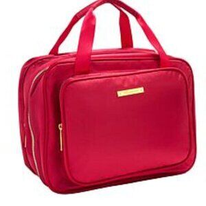 Joy Clean And Chic Expandable Toiletry Case Lipstick Red NWT